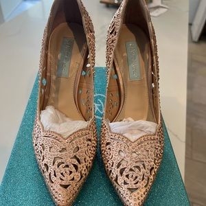 Betsy Johnson blush colored heels. Worn once.